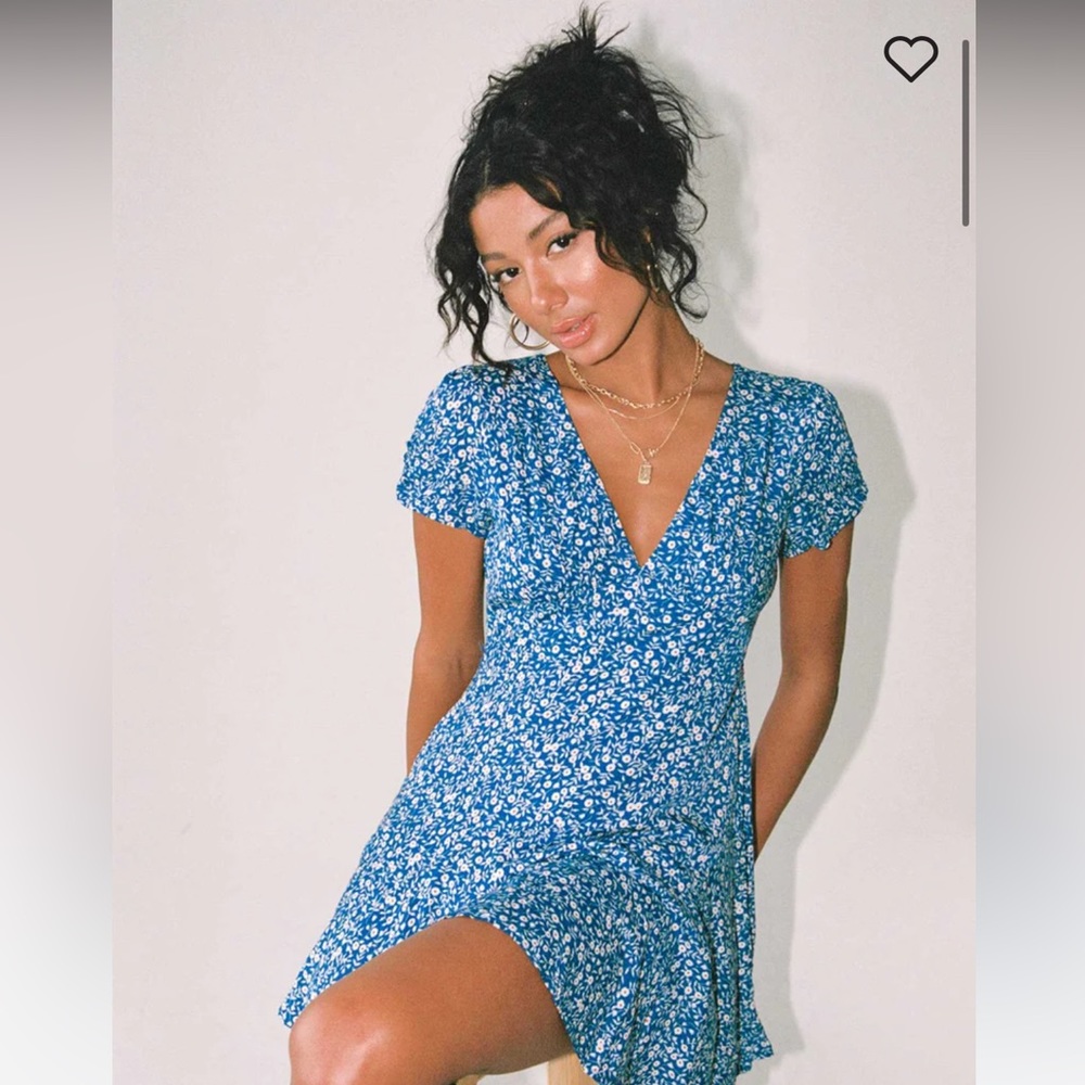 Princess Polly The Sting Mini Dress in Blue